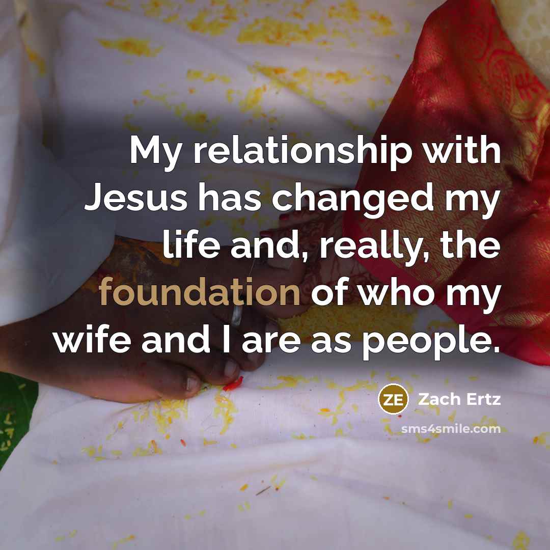 “My relationship with Jesus has changed my life and, really, the foundation of who my wife and I are as people.” quote by Zach Ertz