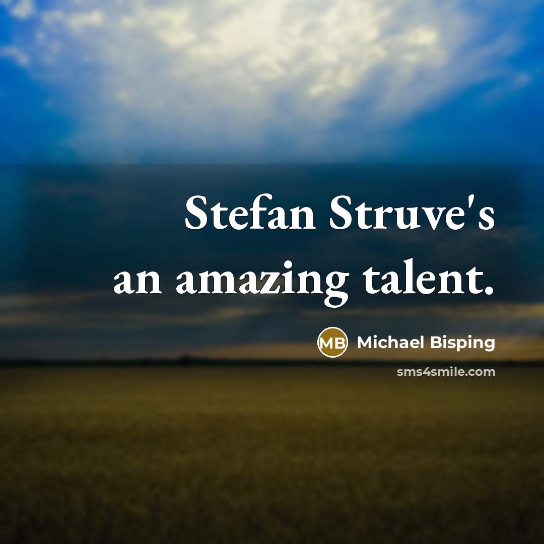 “Stefan Struve's an amazing talent.” quote by Michael Bisping