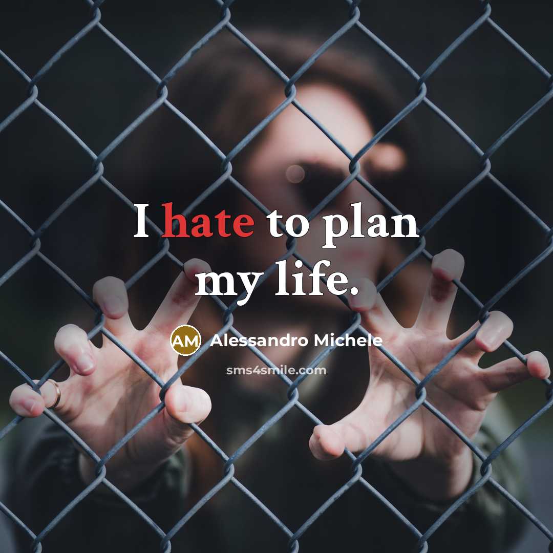 “I hate to plan my life.” quote by Alessandro Michele