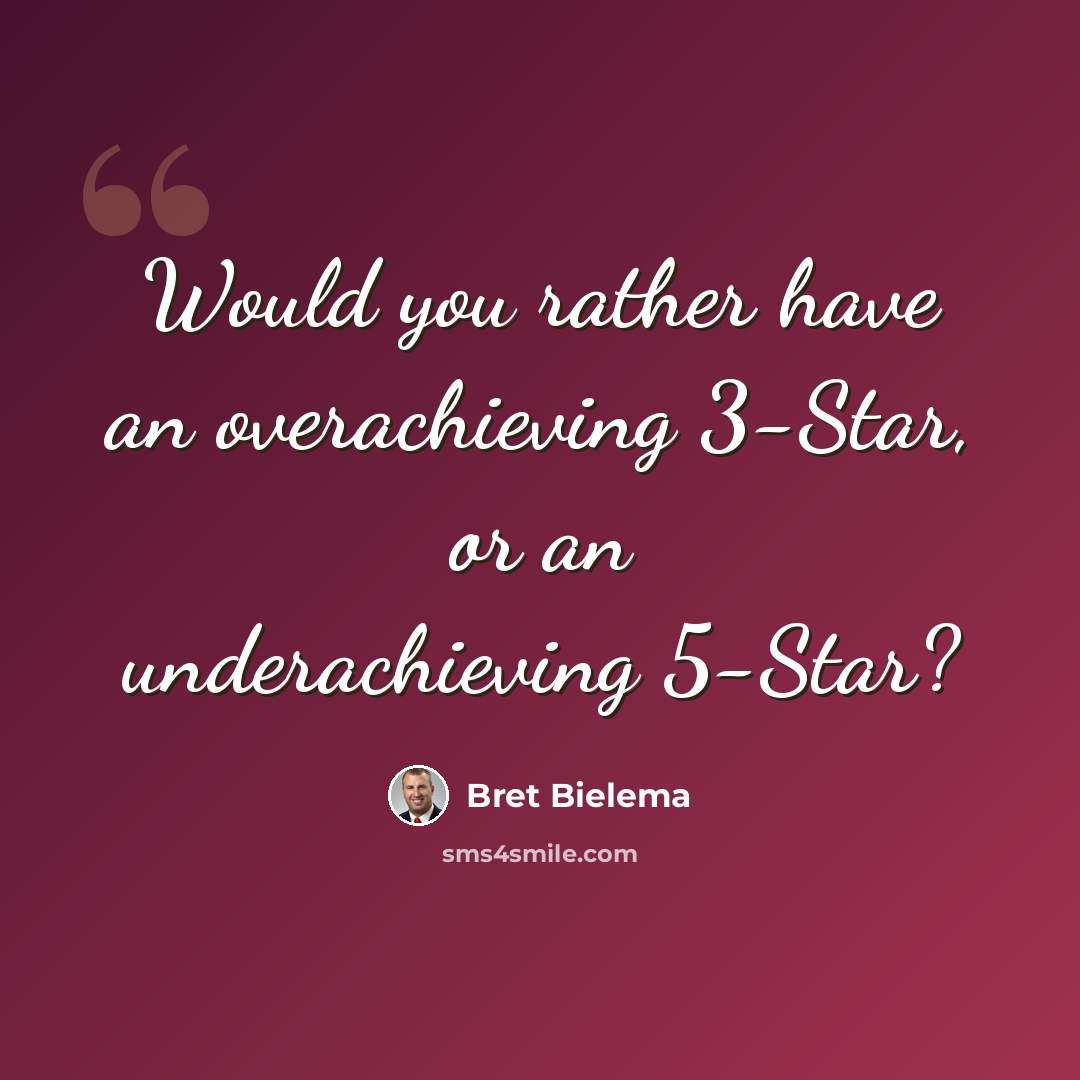 “Would you rather have an overachieving 3-Star, or an underachieving 5-Star?” quote by Bret Bielema