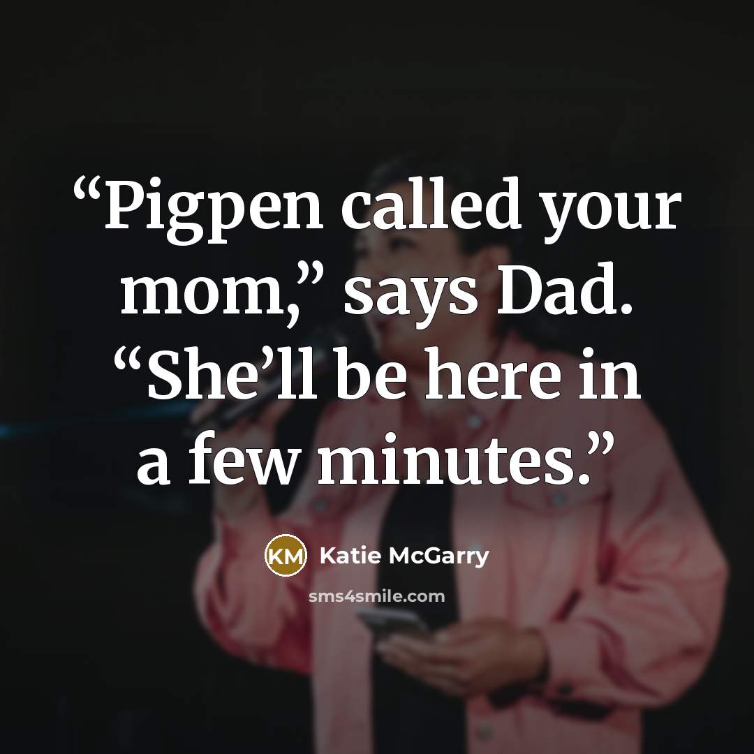 “Pigpen called your mom,” says Dad. “She’ll be here in a few minutes.” quote by Katie McGarry