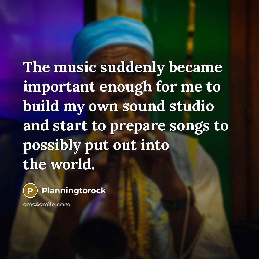 “The music suddenly became important enough for me to build my own sound studio and start to prepare songs to possibly put out into the world.” quote by Planningtorock