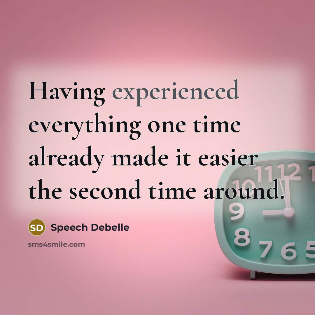 “Having experienced everything one time already made it easier the second time around.” quote by Speech Debelle