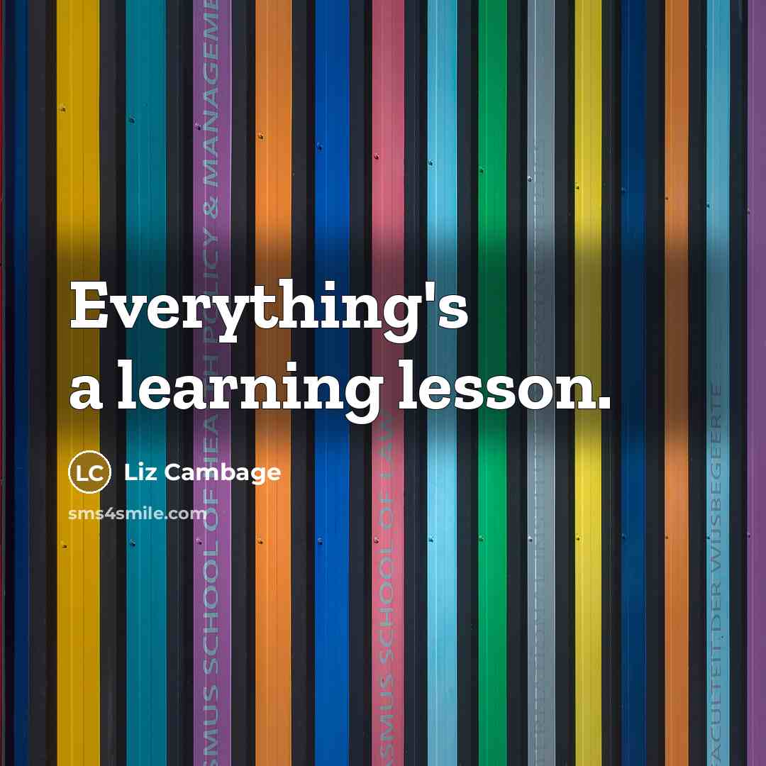 “Everything's a learning lesson.” quote by Liz Cambage
