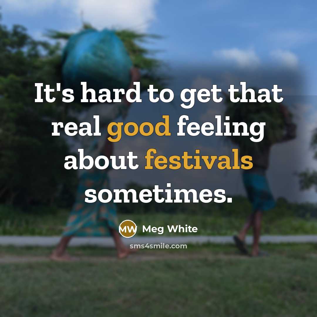 “It's hard to get that real good feeling about festivals sometimes.” quote by Meg White