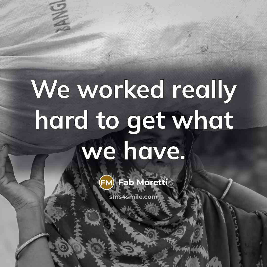 “We worked really hard to get what we have.” quote by Fab Moretti