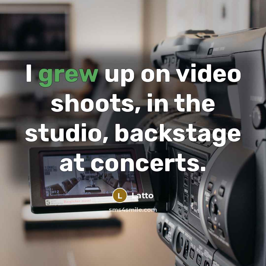 “I grew up on video shoots, in the studio, backstage at concerts.” quote by Latto