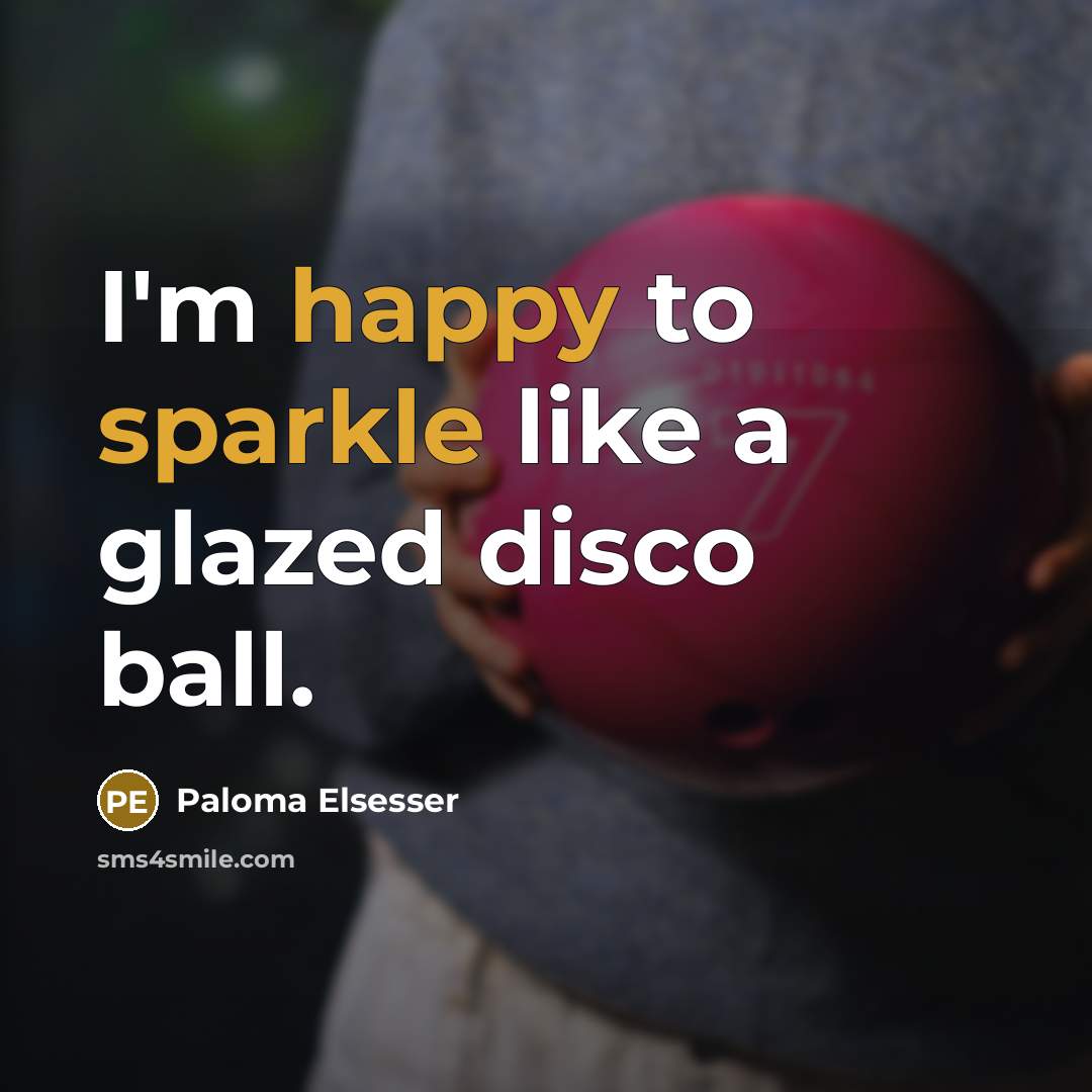 “I'm happy to sparkle like a glazed disco ball.” quote by Paloma Elsesser