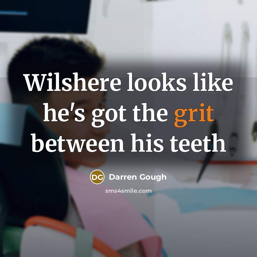 “Wilshere looks like he's got the grit between his teeth” quote by Darren Gough