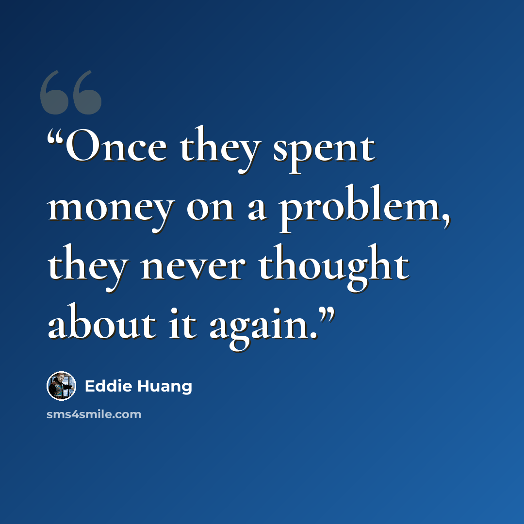“Once they spent money on a problem, they never thought about it again.” quote by Eddie Huang