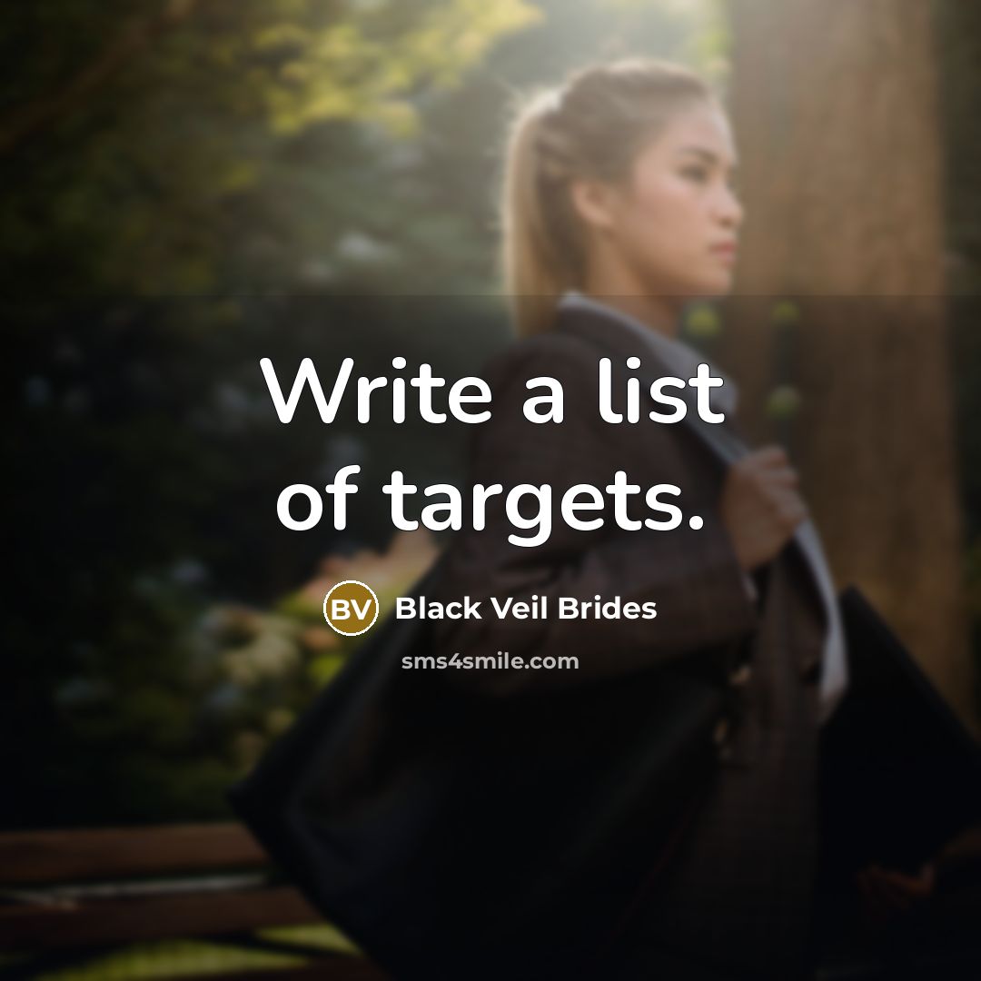 “Write a list of targets.” quote by Black Veil Brides