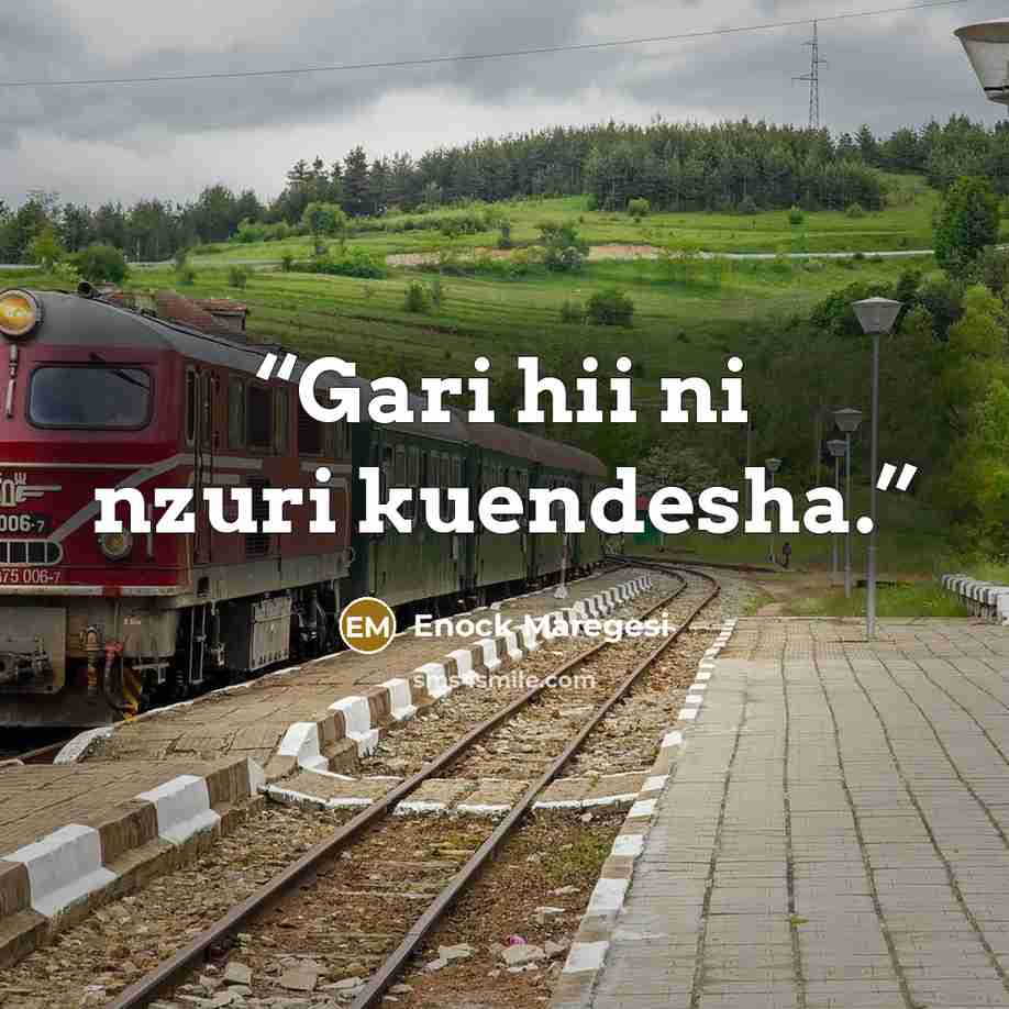 “Gari hii ni nzuri kuendesha.” quote by Enock Maregesi