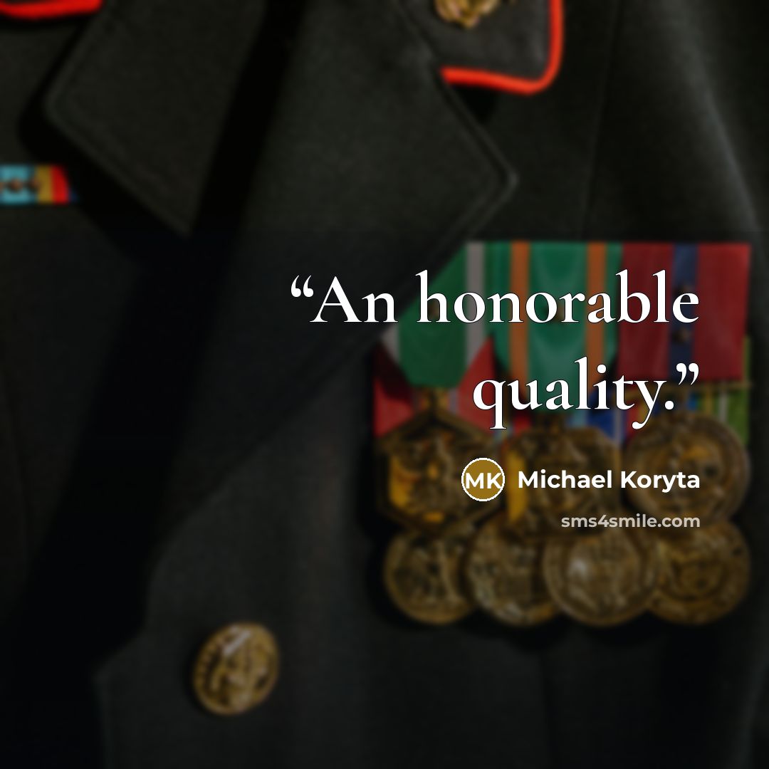 “An honorable quality.” quote by Michael Koryta