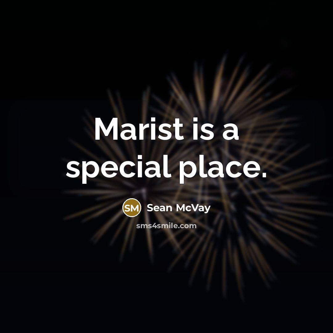 “Marist is a special place.” quote by Sean McVay