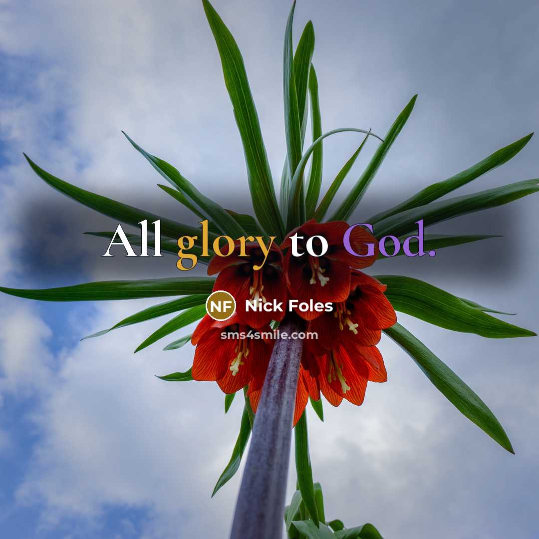 “All glory to God.” quote by Nick Foles