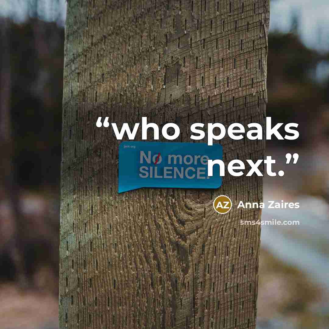 “who speaks next.” quote by Anna Zaires