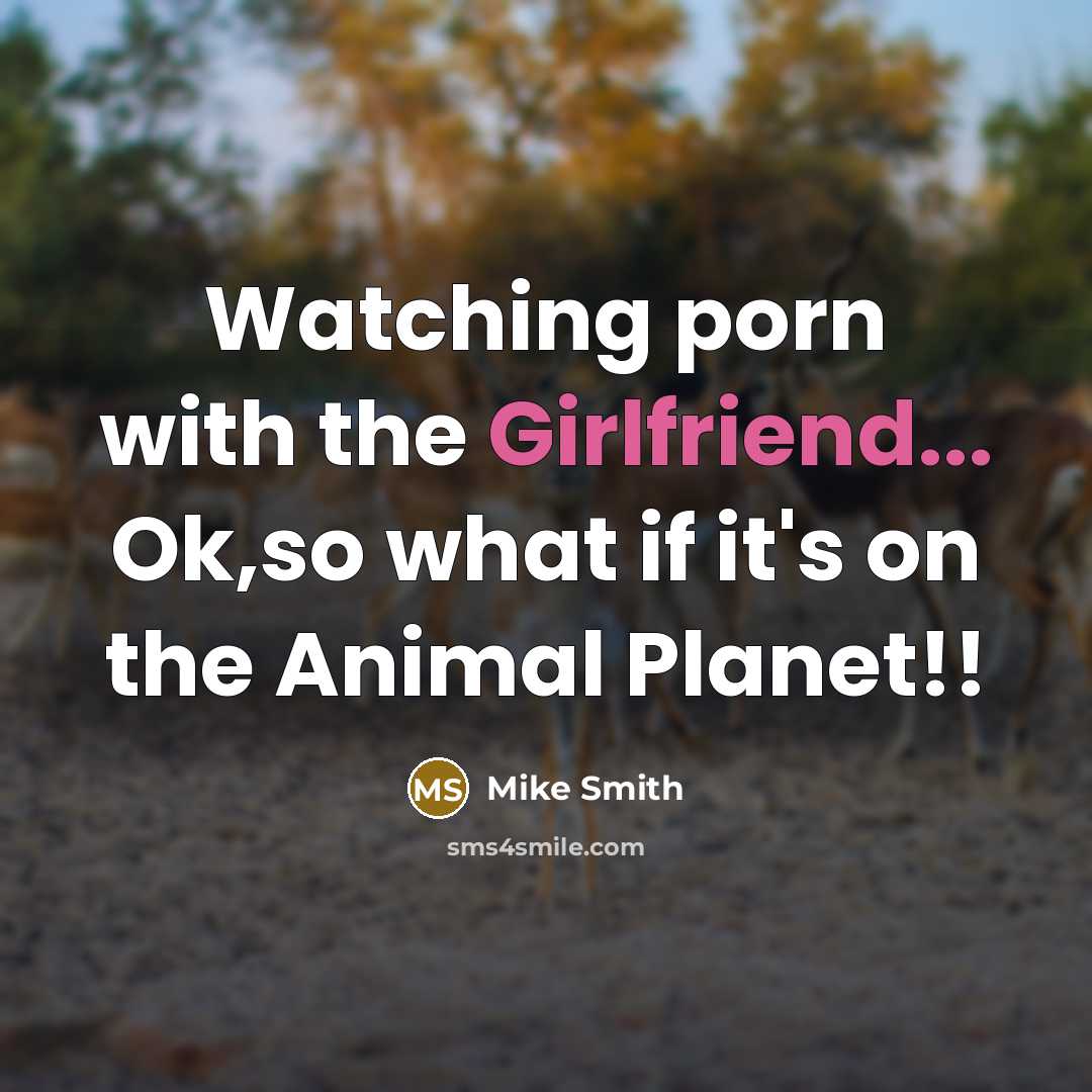“Watching porn with the Girlfriend... Ok,so what if it's on the Animal Planet!!” quote by Mike Smith