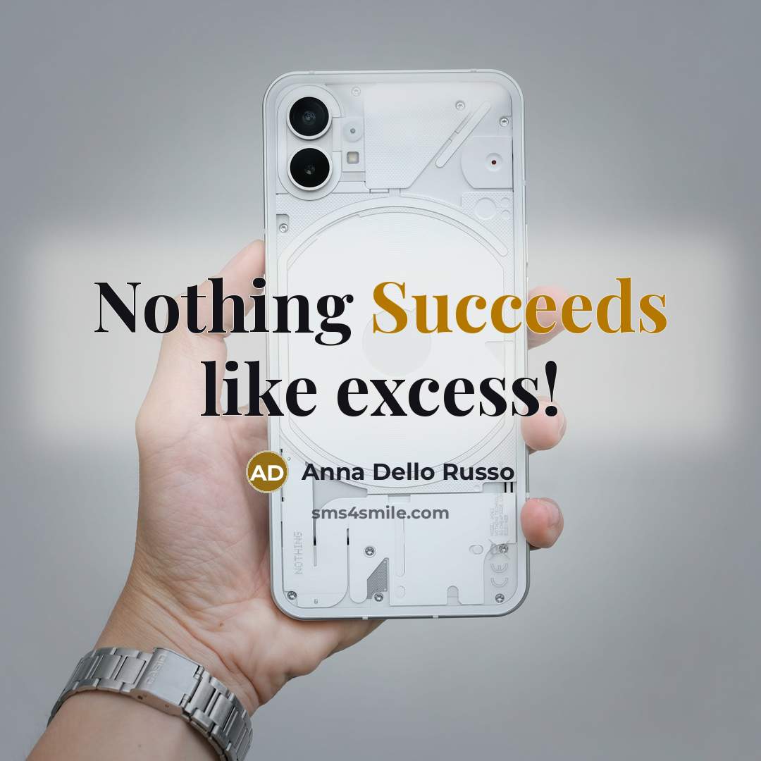 “Nothing Succeeds like excess!” quote by Anna Dello Russo