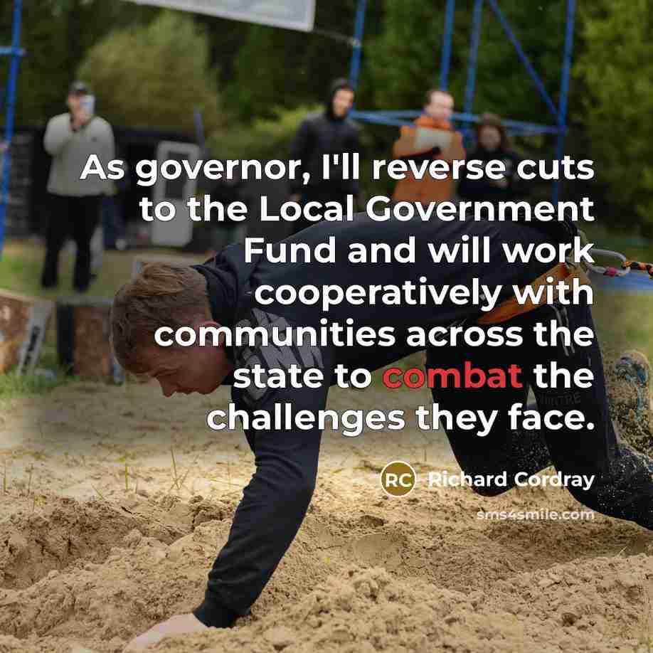“As governor, I'll reverse cuts to the Local Government Fund and will work cooperatively with communities across the state to combat the challenges they face.” quote by Richard Cordray