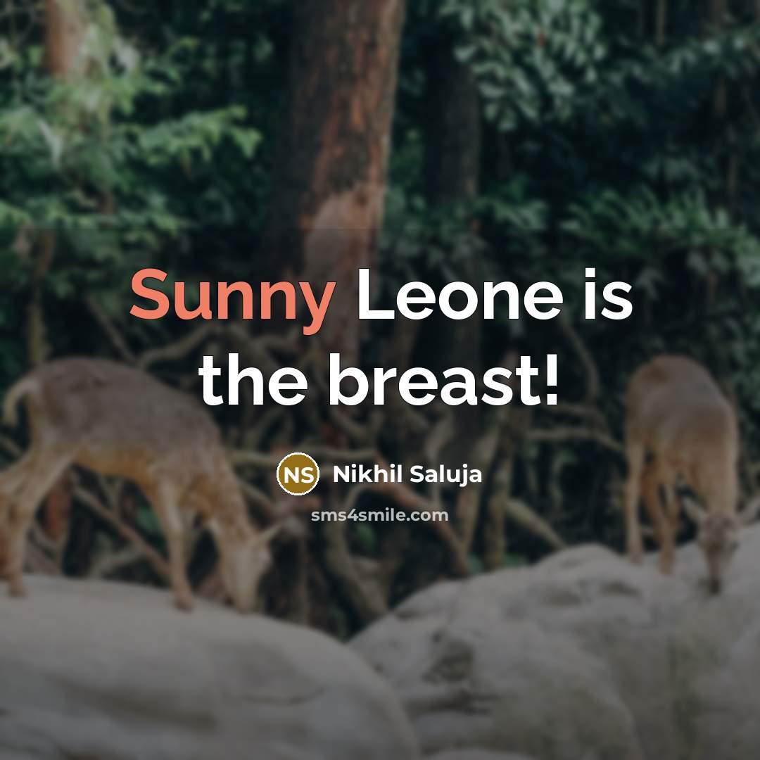 “Sunny Leone is the breast!” quote by Nikhil Saluja
