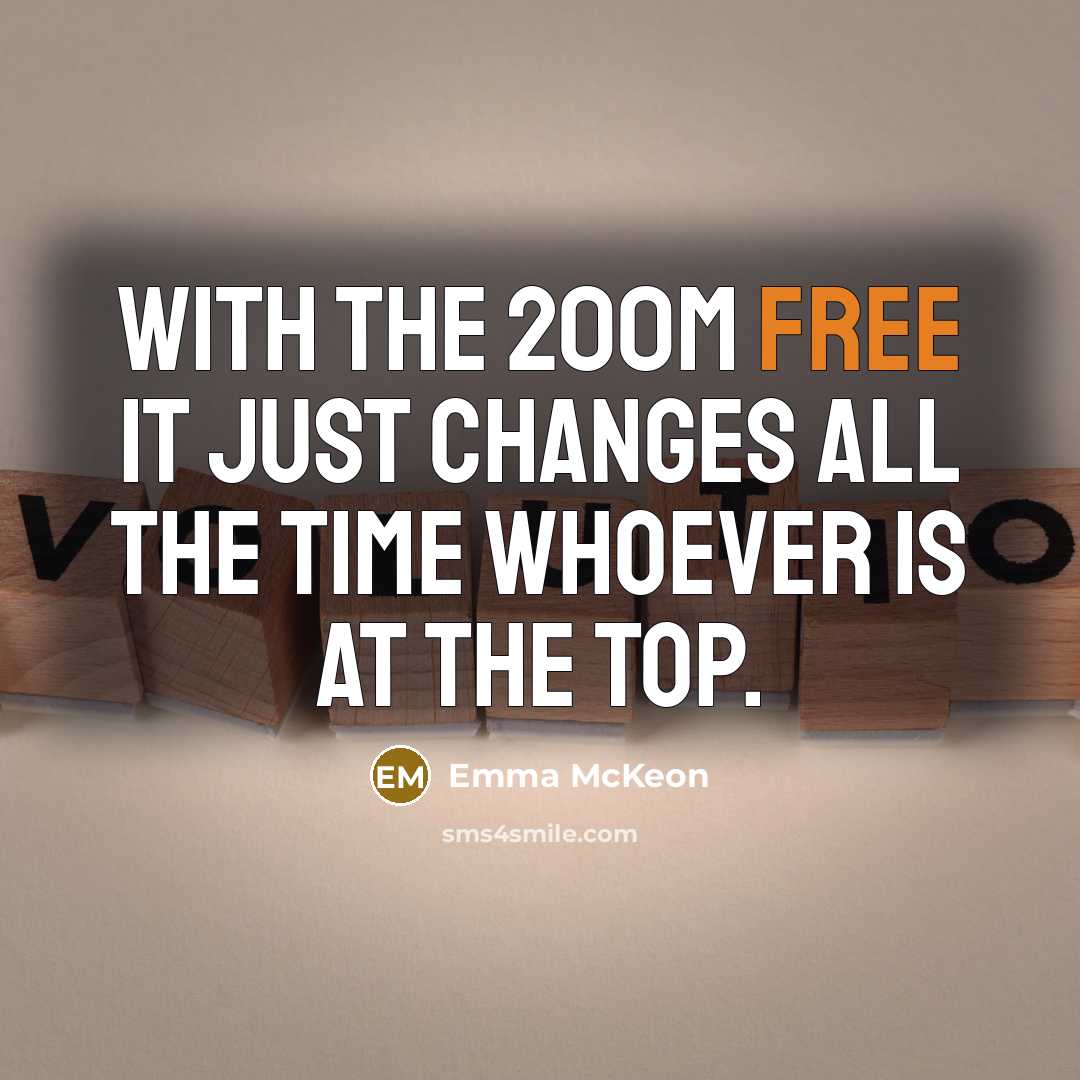 “With the 200m free it just changes all the time whoever is at the top.” quote by Emma McKeon