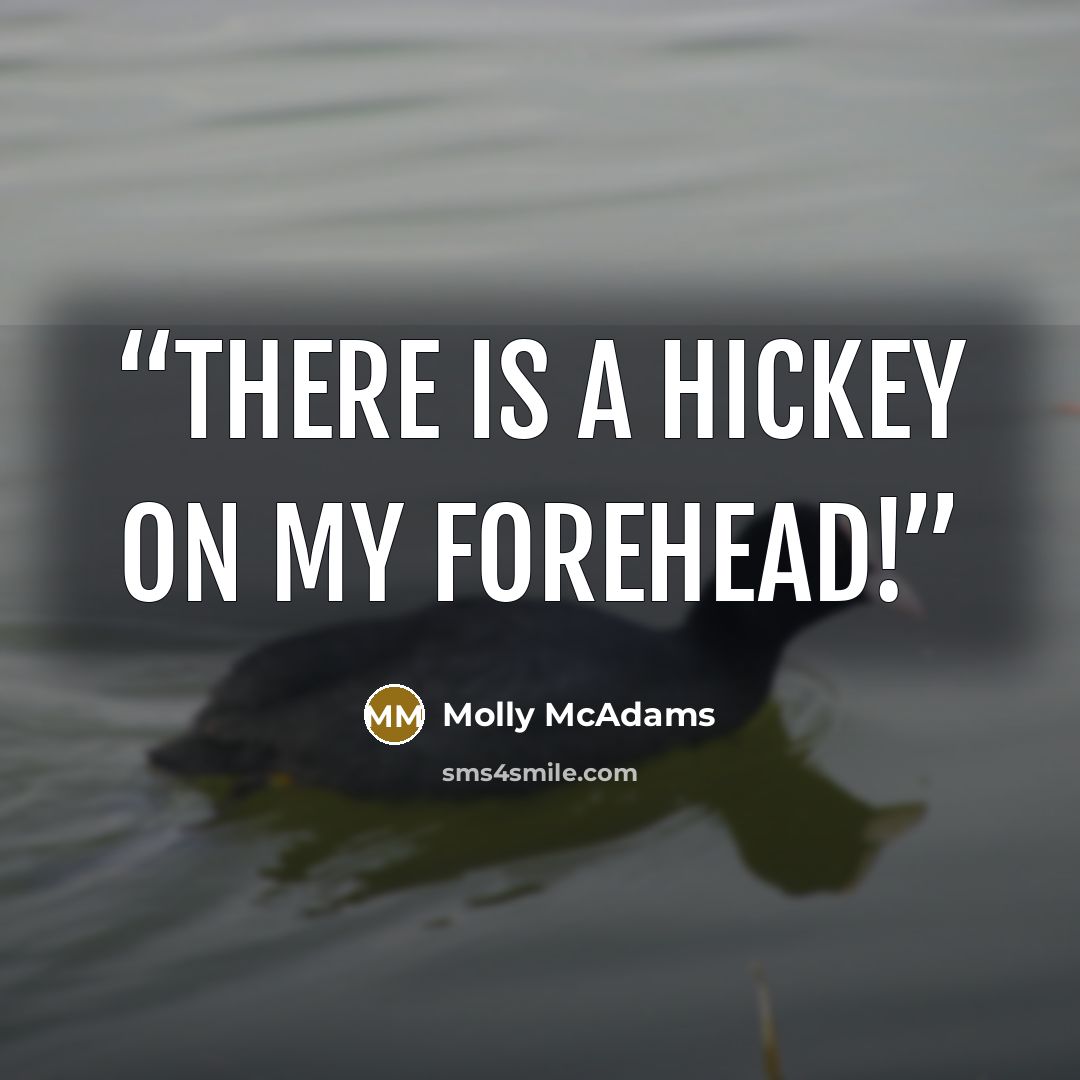 “There is a hickey on my forehead!” quote by Molly McAdams