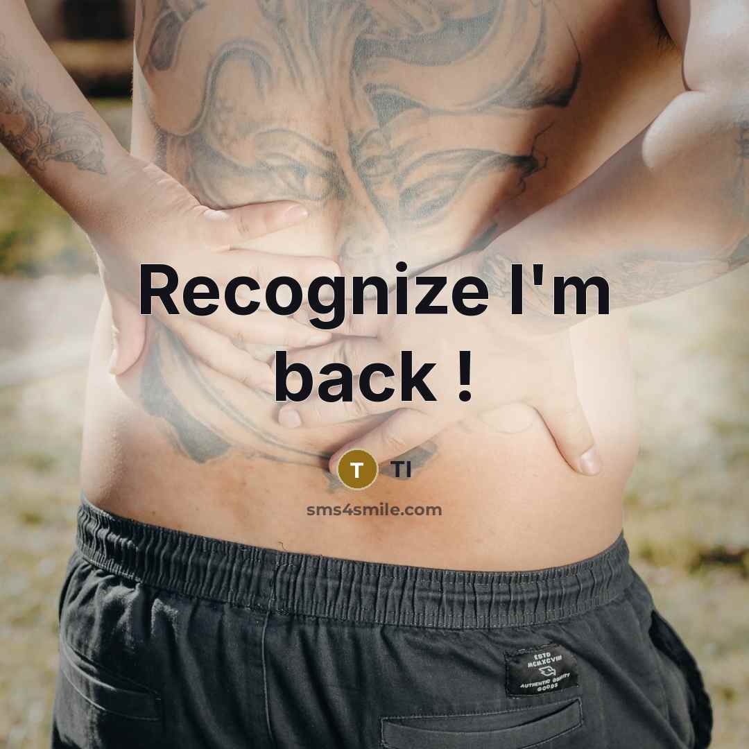 “Recognize I'm back !” quote by Ti