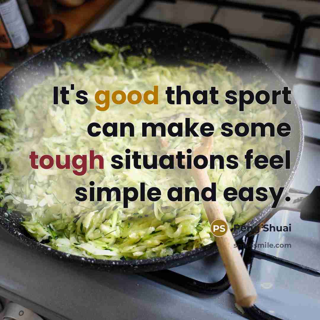 “It's good that sport can make some tough situations feel simple and easy.” quote by Peng Shuai