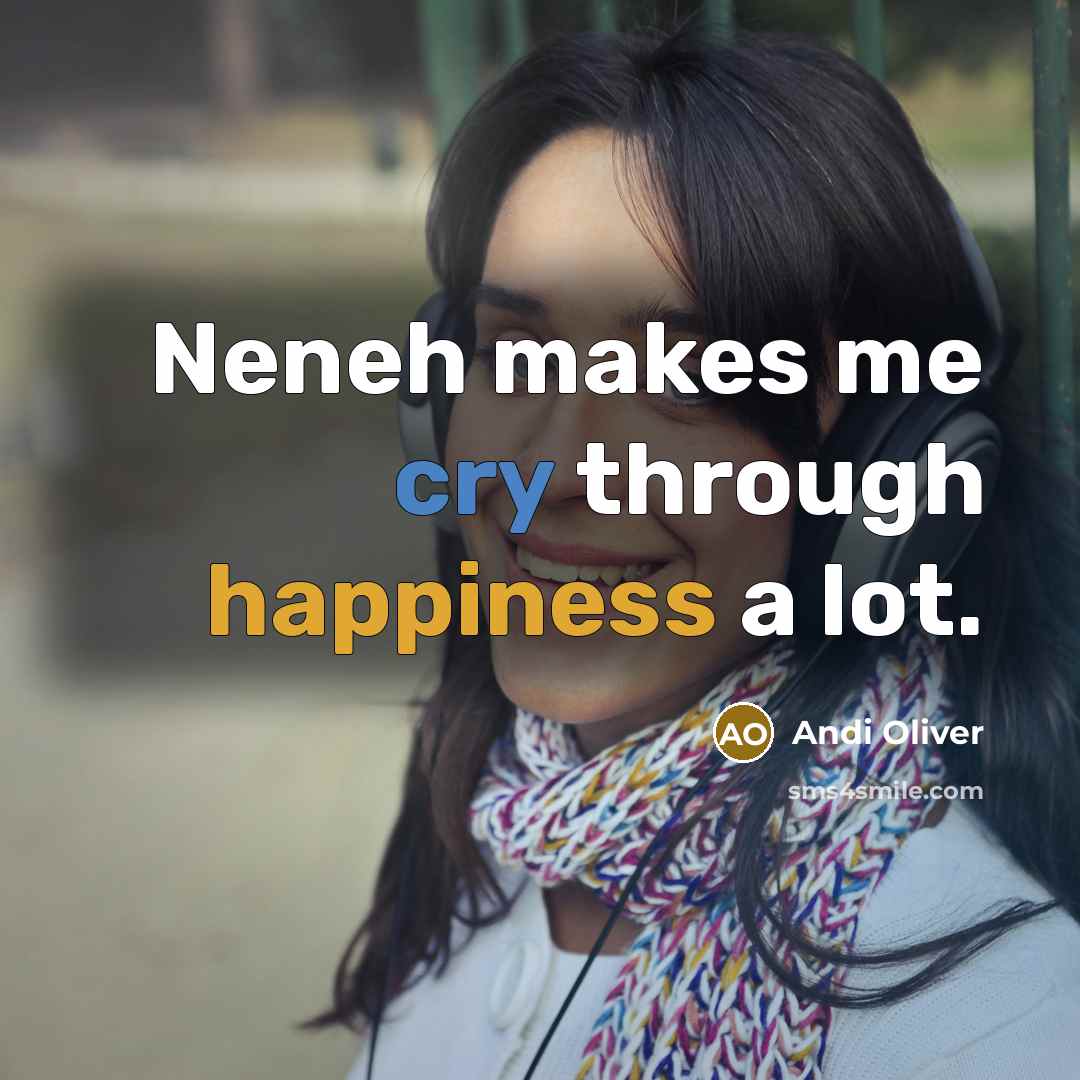 “Neneh makes me cry through happiness a lot.” quote by Andi Oliver