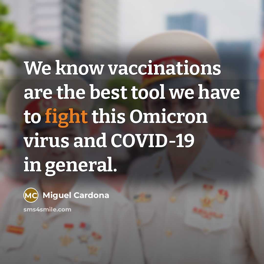 “We know vaccinations are the best tool we have to fight this Omicron virus and COVID-19 in general.” quote by Miguel Cardona