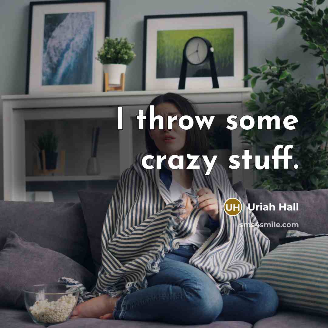“I throw some crazy stuff.” quote by Uriah Hall