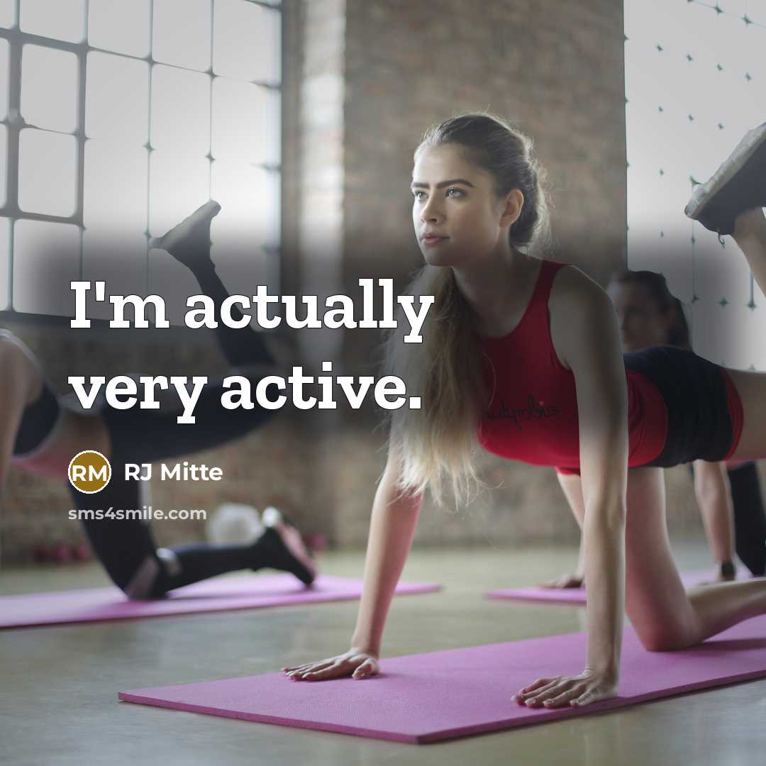 “I'm actually very active.” quote by RJ Mitte
