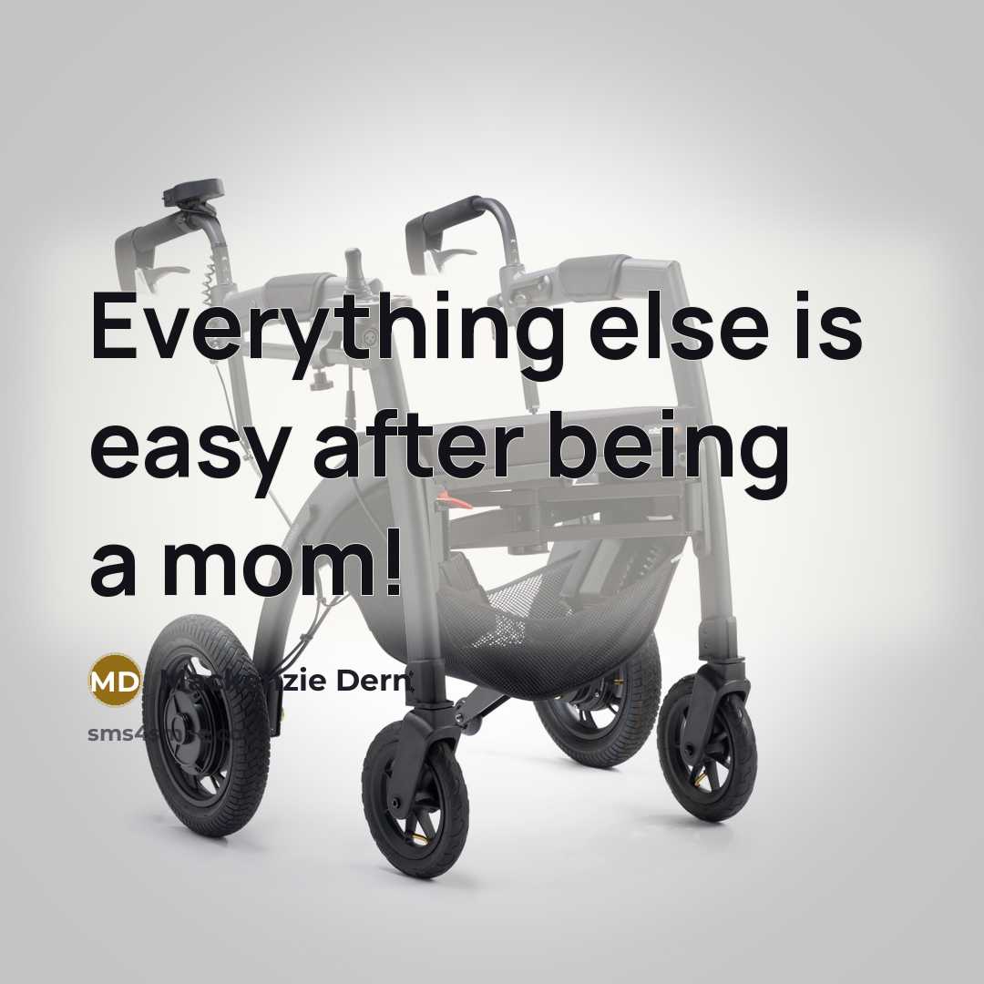 “Everything else is easy after being a mom!” quote by Mackenzie Dern