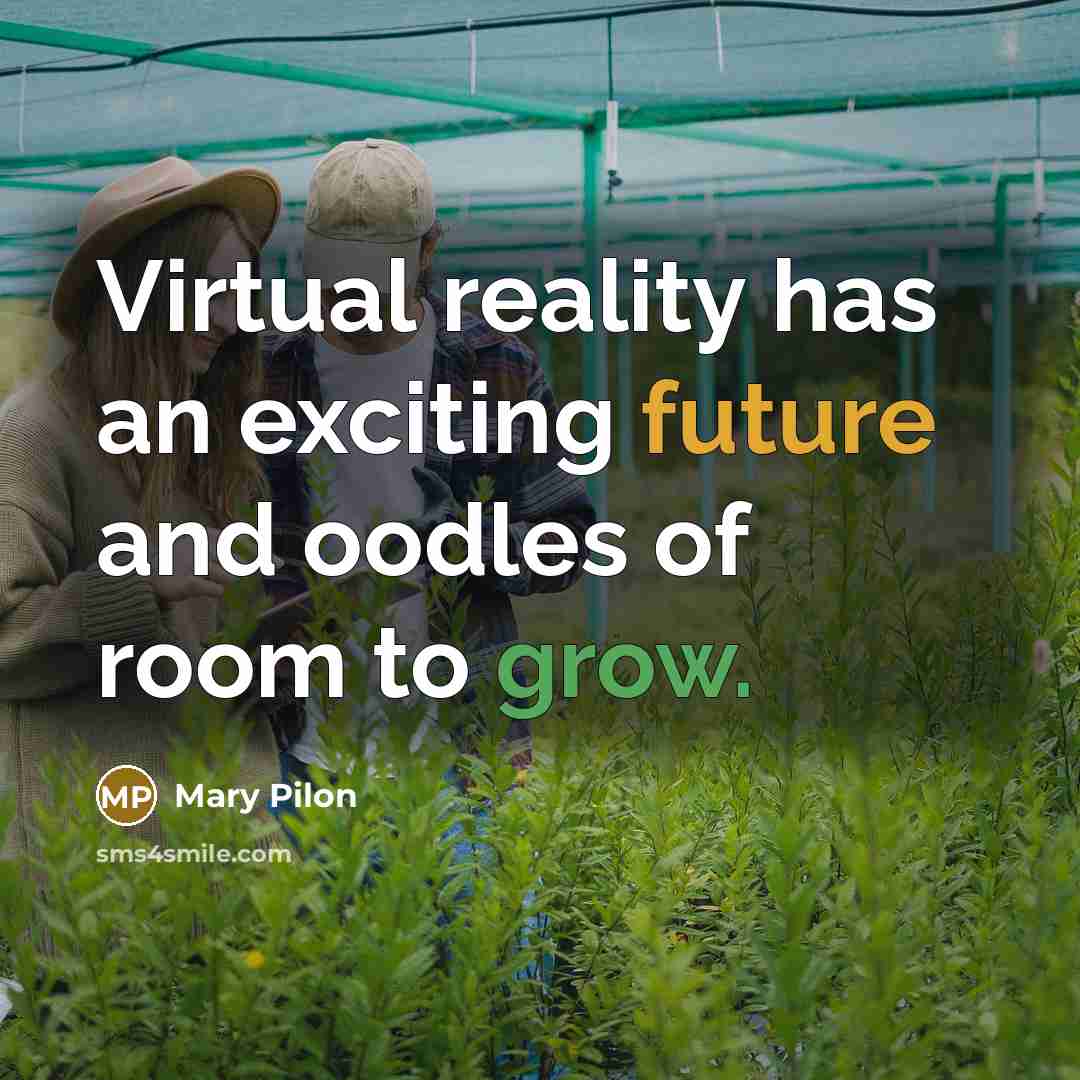 “Virtual reality has an exciting future and oodles of room to grow.” quote by Mary Pilon