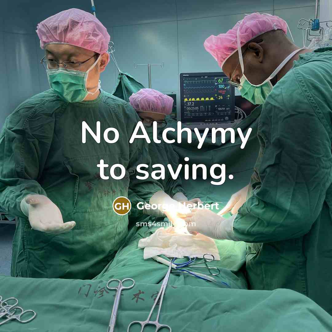 “No Alchymy to saving.” quote by George Herbert