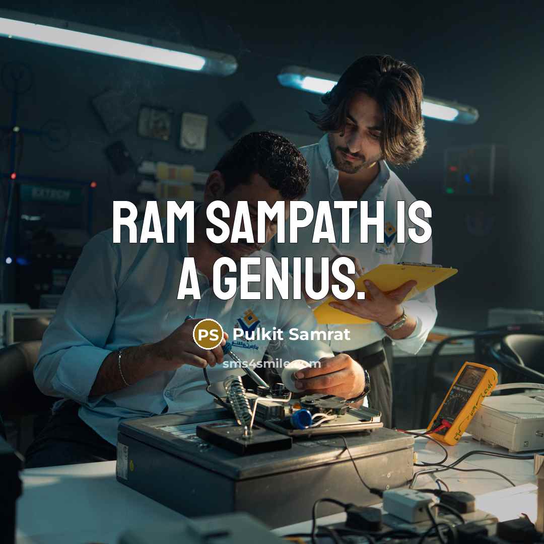 “Ram Sampath is a genius.” quote by Pulkit Samrat