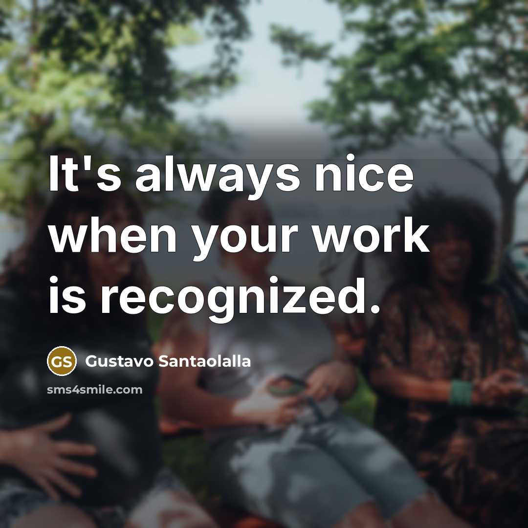 “It's always nice when your work is recognized.” quote by Gustavo Santaolalla