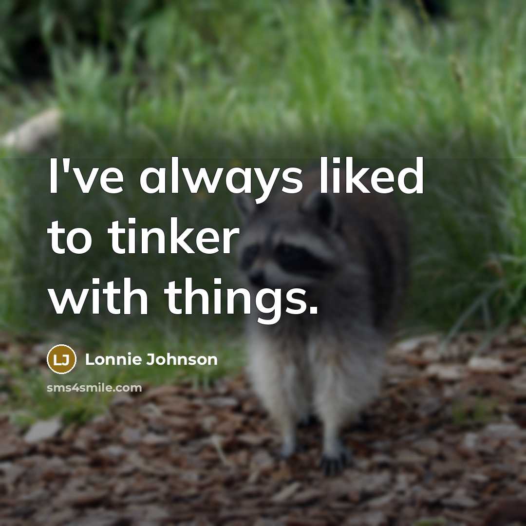 “I've always liked to tinker with things.” quote by Lonnie Johnson