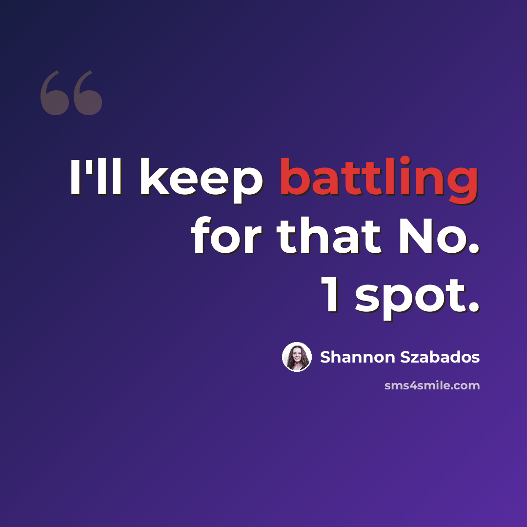 “I'll keep battling for that No. 1 spot.” quote by Shannon Szabados