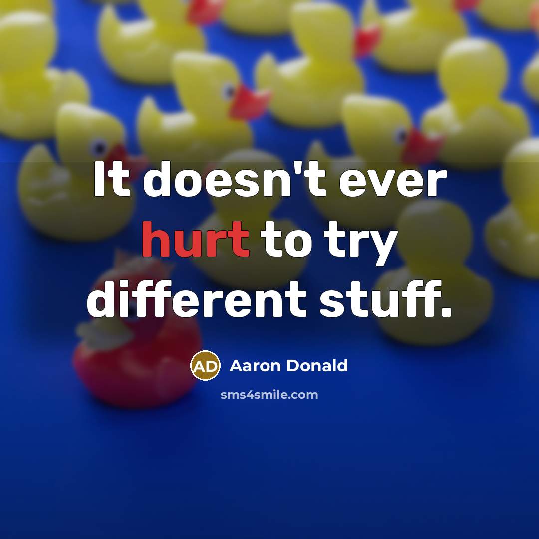 “It doesn't ever hurt to try different stuff.” quote by Aaron Donald