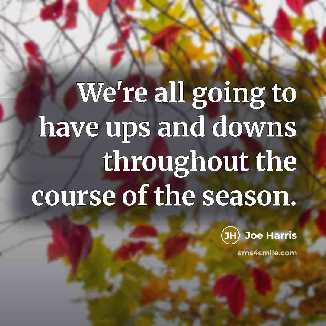 “We're all going to have ups and downs throughout the course of the season.” quote by Joe Harris