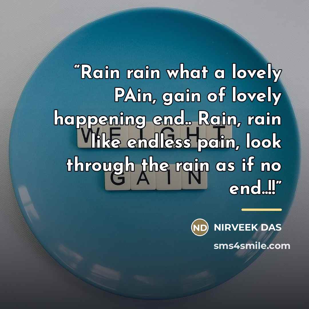 “Rain rain what a lovely PAin, gain of lovely happening end.. Rain, rain like endless pain, look through the rain as if no end..!!” quote by NIRVEEK DAS