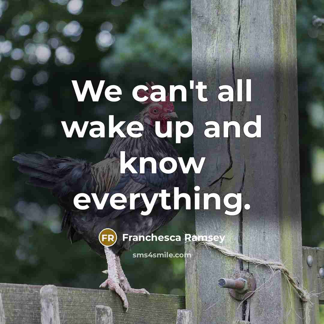 “We can't all wake up and know everything.” quote by Franchesca Ramsey