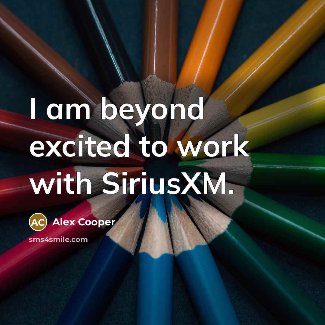 “I am beyond excited to work with SiriusXM.” quote by Alex Cooper