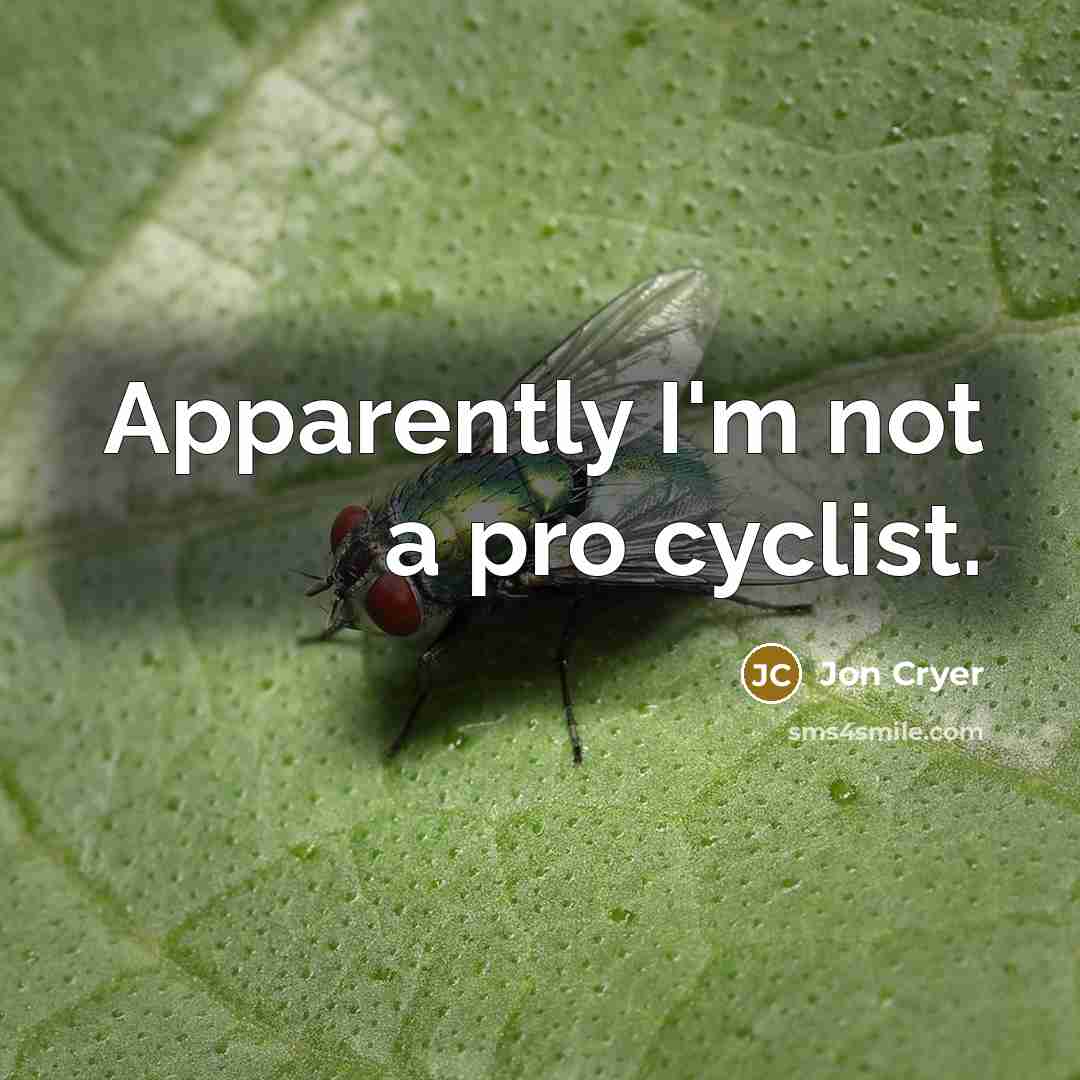“Apparently I'm not a pro cyclist.” quote by Jon Cryer