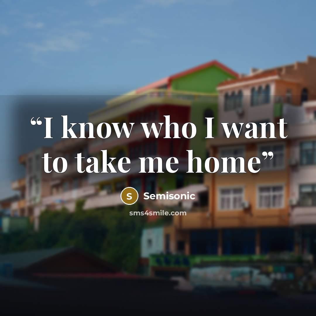 “I know who I want to take me home” quote by Semisonic