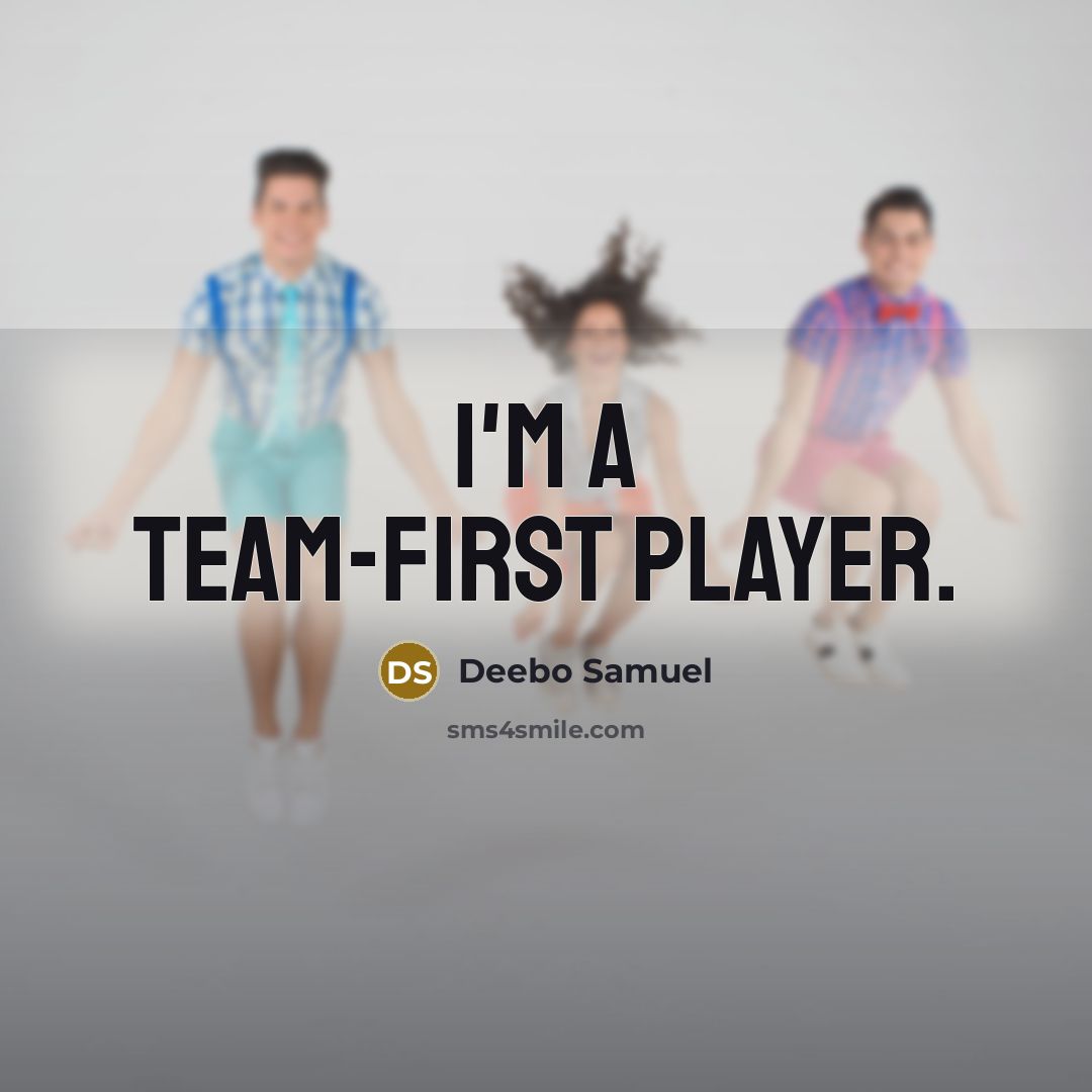 “I'm a team-first player.” quote by Deebo Samuel