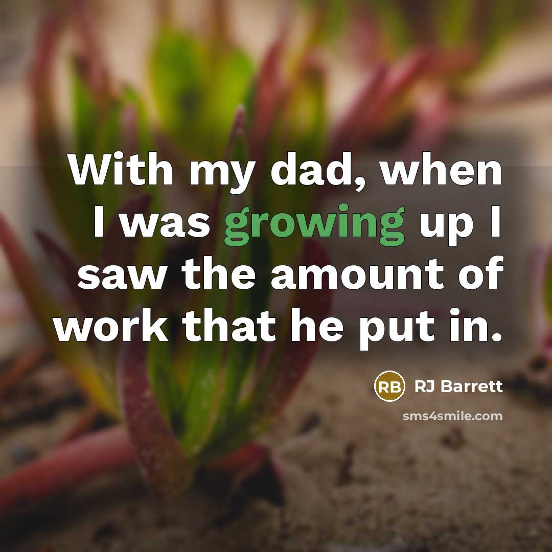 “With my dad, when I was growing up I saw the amount of work that he put in.” quote by RJ Barrett