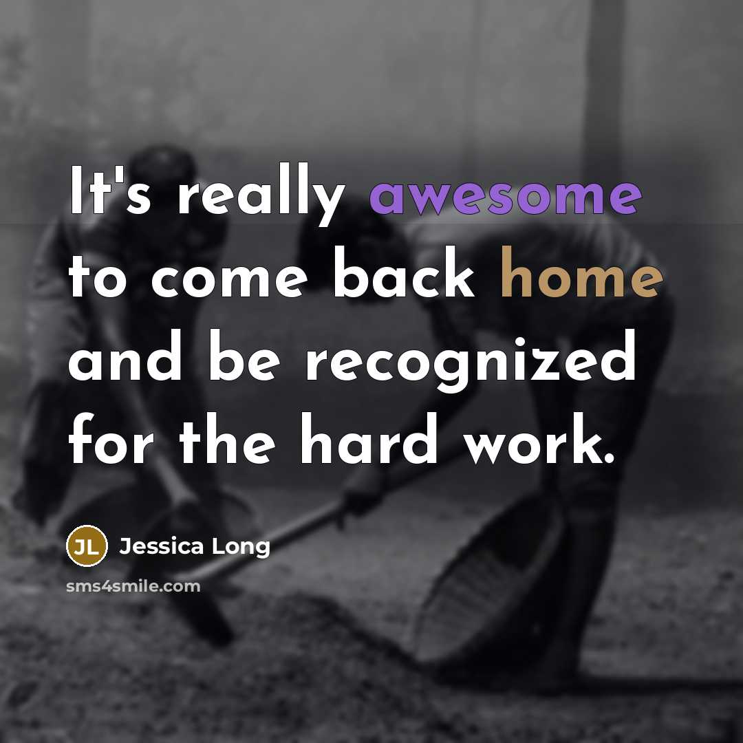 “It's really awesome to come back home and be recognized for the hard work.” quote by Jessica Long