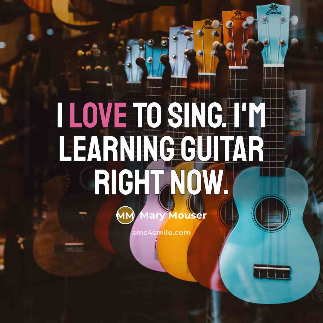 “I love to sing. I'm learning guitar right now.” quote by Mary Mouser